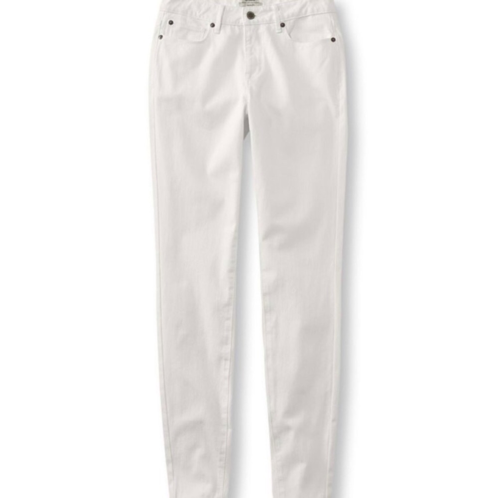 LL Bean Signature White skinny jeans